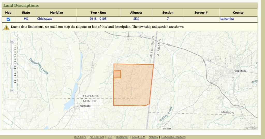 Land Patent 1845 Maxfield Kennedy Pres John Tyler